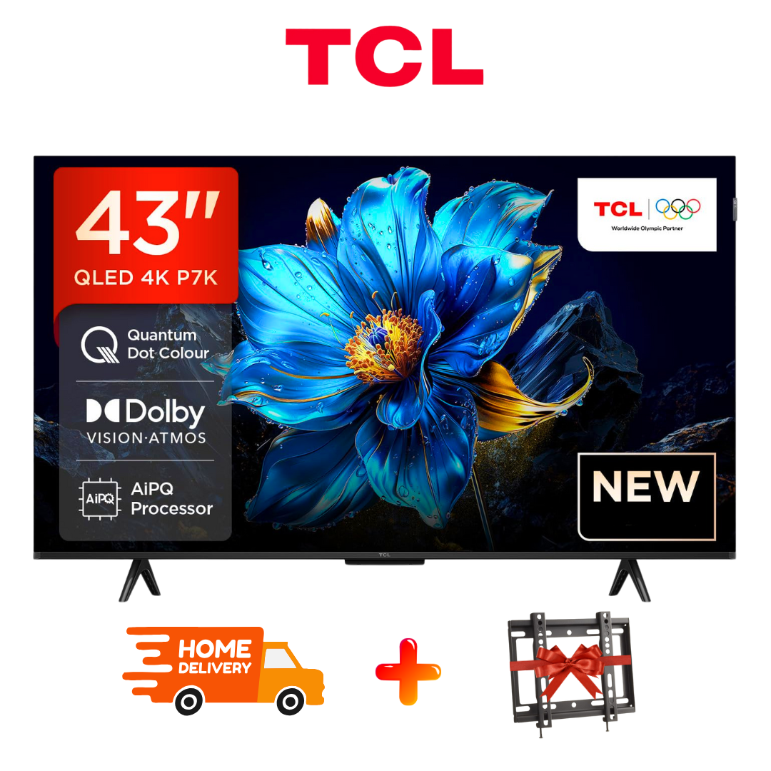 TV TCL 43″ QLED Google TV, technologie avancée pour une immersion totale dans vos contenus. Digitronics