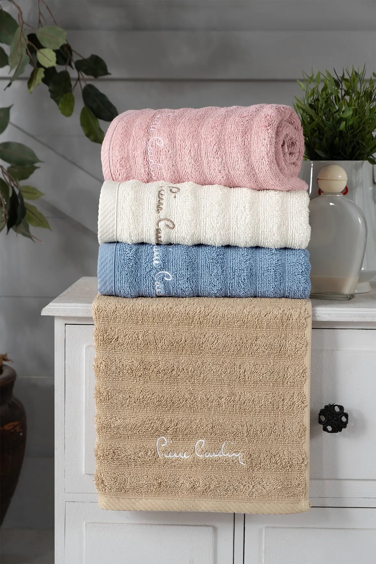 Pierre Cardin 4'lü Soft Yüz Havlusu Harmony Pierre Cardin