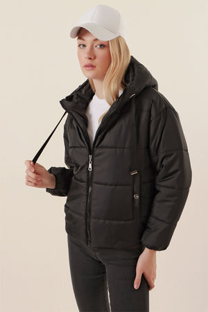 5136 crop şişme mont - Justyol