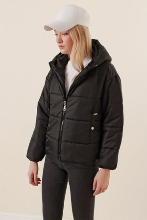 5136 crop şişme mont - Justyol