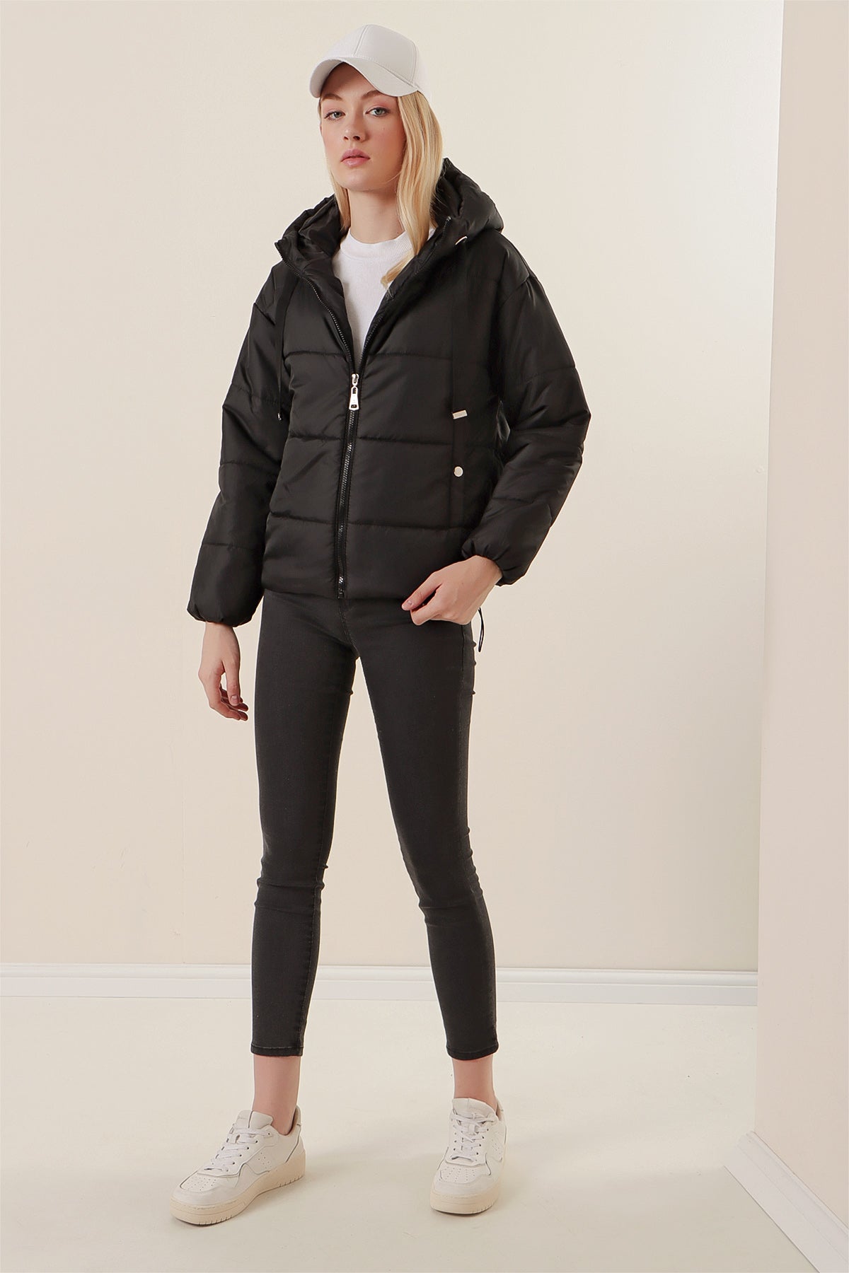 5136 crop şişme mont - Justyol