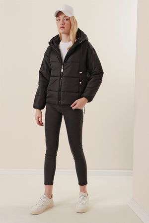 5136 crop şişme mont - Justyol