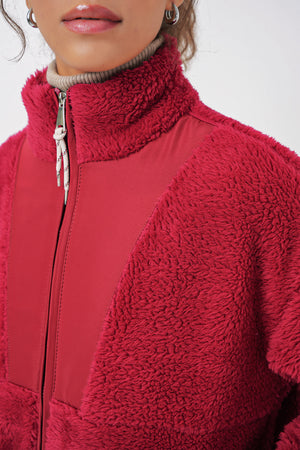 5194 kadin peluş mont ceket - Justyol