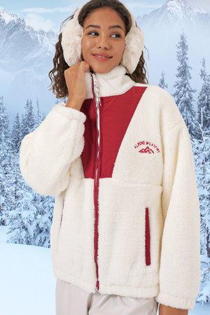 5194 kadin peluş mont ceket - Justyol