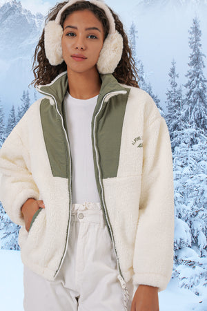 5194 kadin peluş mont ceket - Justyol