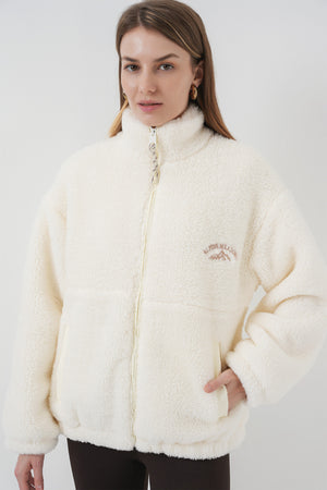 5194 kadin peluş mont ceket - Justyol