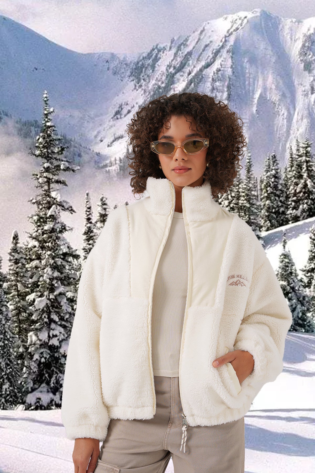 5194 kadin peluş mont ceket - Justyol