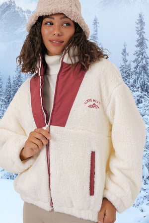 5194 kadin peluş mont ceket - Justyol