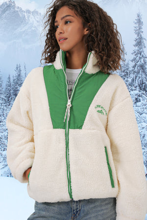 5194 kadin peluş mont ceket - Justyol