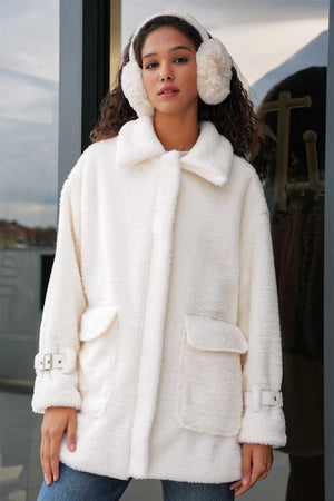 5206 kadin oversize peluş mont - Justyol