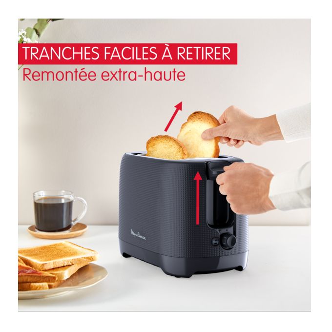 TOASTER MORNING 2F XL 850W NOIR LT2M0810 MOULINEX