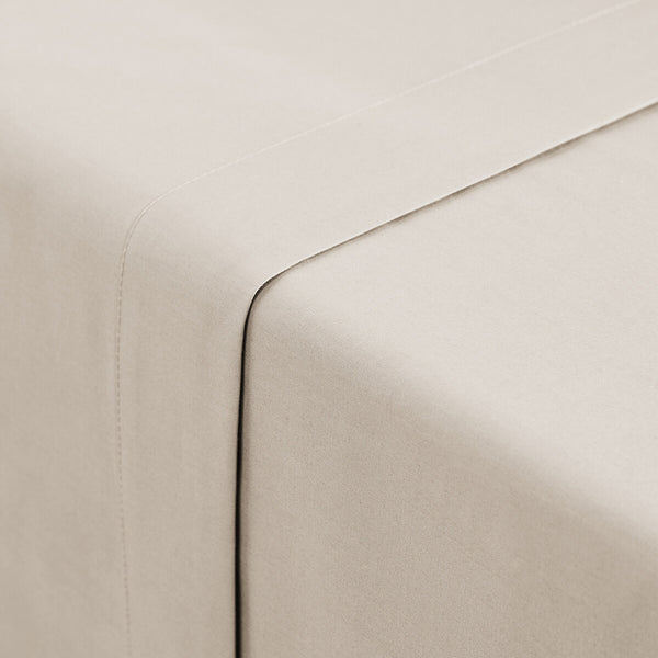 Drap plat premium - Percale de coton