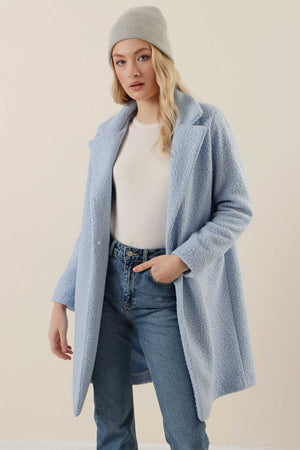 Oversize Kaşe Kaban - Justyol