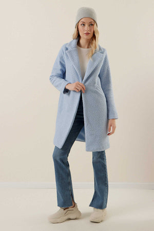 Oversize Kaşe Kaban - Justyol