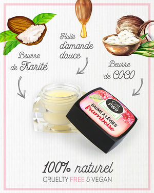 Baume à Lèvres FRAMBOISE Ultra Hydratant et Gourmand  | UrbanK URBANK