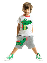 timsah baggy erkek çocuk t-shirt şort takim - Justyol