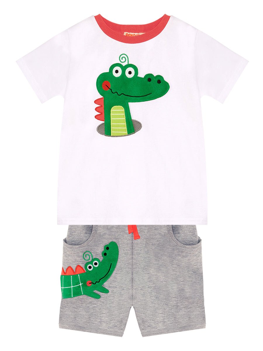 timsah baggy erkek çocuk t-shirt şort takim - Justyol