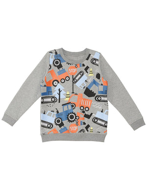 sevimli arabalar erkek çocuk sweatshirt - Justyol