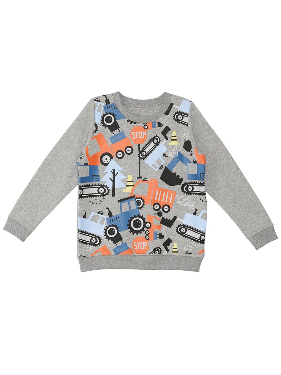 sevimli arabalar erkek çocuk sweatshirt - Justyol