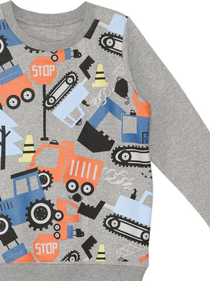 sevimli arabalar erkek çocuk sweatshirt - Justyol