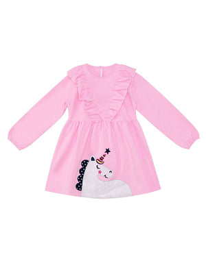 simli unicorn kiz çocukelbise - Justyol