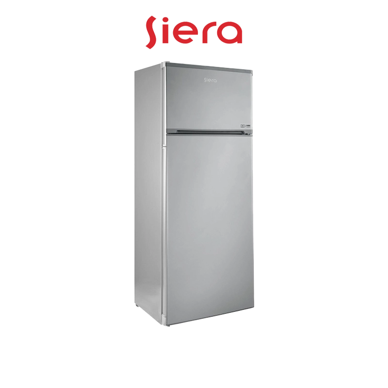 Réfrigérateur Siera 300–399 L Frost inox, congélateur en haut pour une organisation optimale. Digitronics