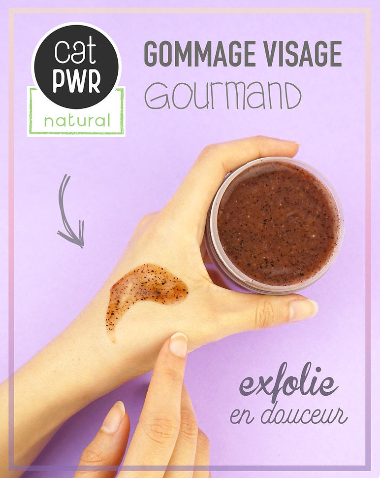 GOMMAGE Visage GOURMAND Nettoyant et Exfoliant Ultra Doux + Éclat  | UrbanK URBANK