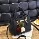 Yogodlns women beading pendant handbag ladies embossed shoulder bag ladies Messenger bag hairball bags high quality bag MU Group