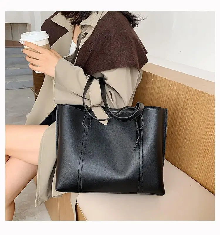 Women's Handbag Set Leather Women's Luxury Large Capacity Handbag Designer Tote Bag MU Group