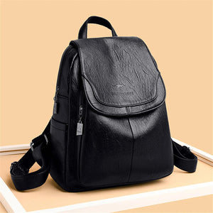 Genuine Women Leather Backpack Fashion Female Shoulder Bag Sac a Dos Ladies Bagpack Mochilas School Bags For Teenage Girls 2024 MU Group