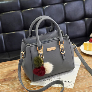 Yogodlns women beading pendant handbag ladies embossed shoulder bag ladies Messenger bag hairball bags high quality bag MU Group