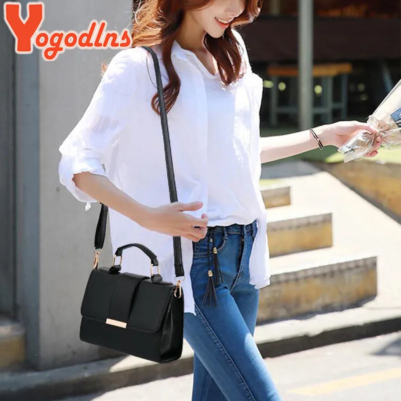 Yogodlns New Summer Fashion Women Bag Leather Handbags PU Shoulder Bag Small Flap Crossbody Bags for Women Luxury Lady Purse MU Group
