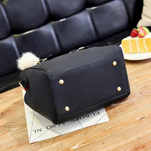 Yogodlns women beading pendant handbag ladies embossed shoulder bag ladies Messenger bag hairball bags high quality bag MU Group