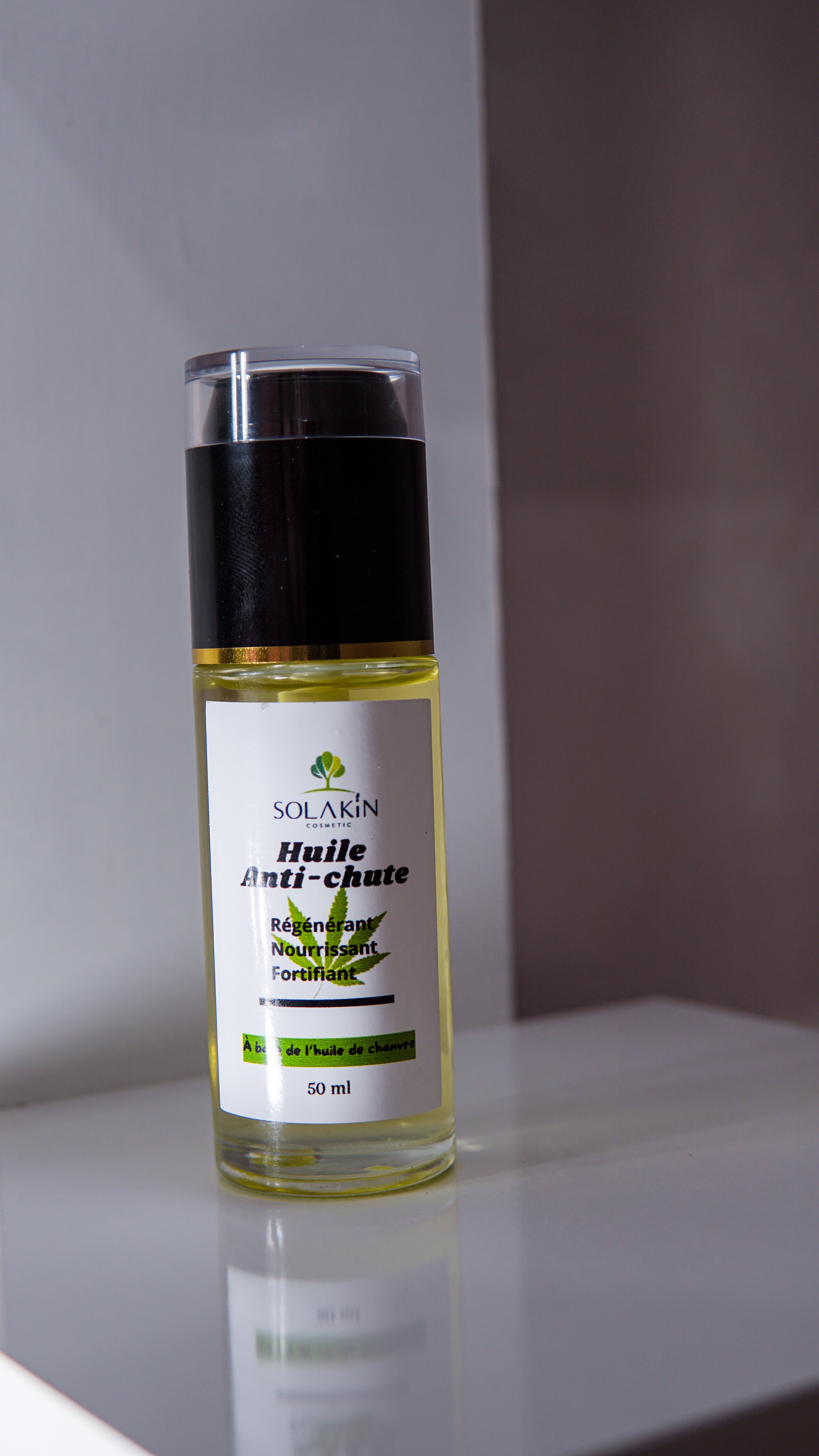 Huile cheveux anti chute solakin