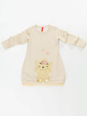 cat dream kiz çocuk elbise - Justyol