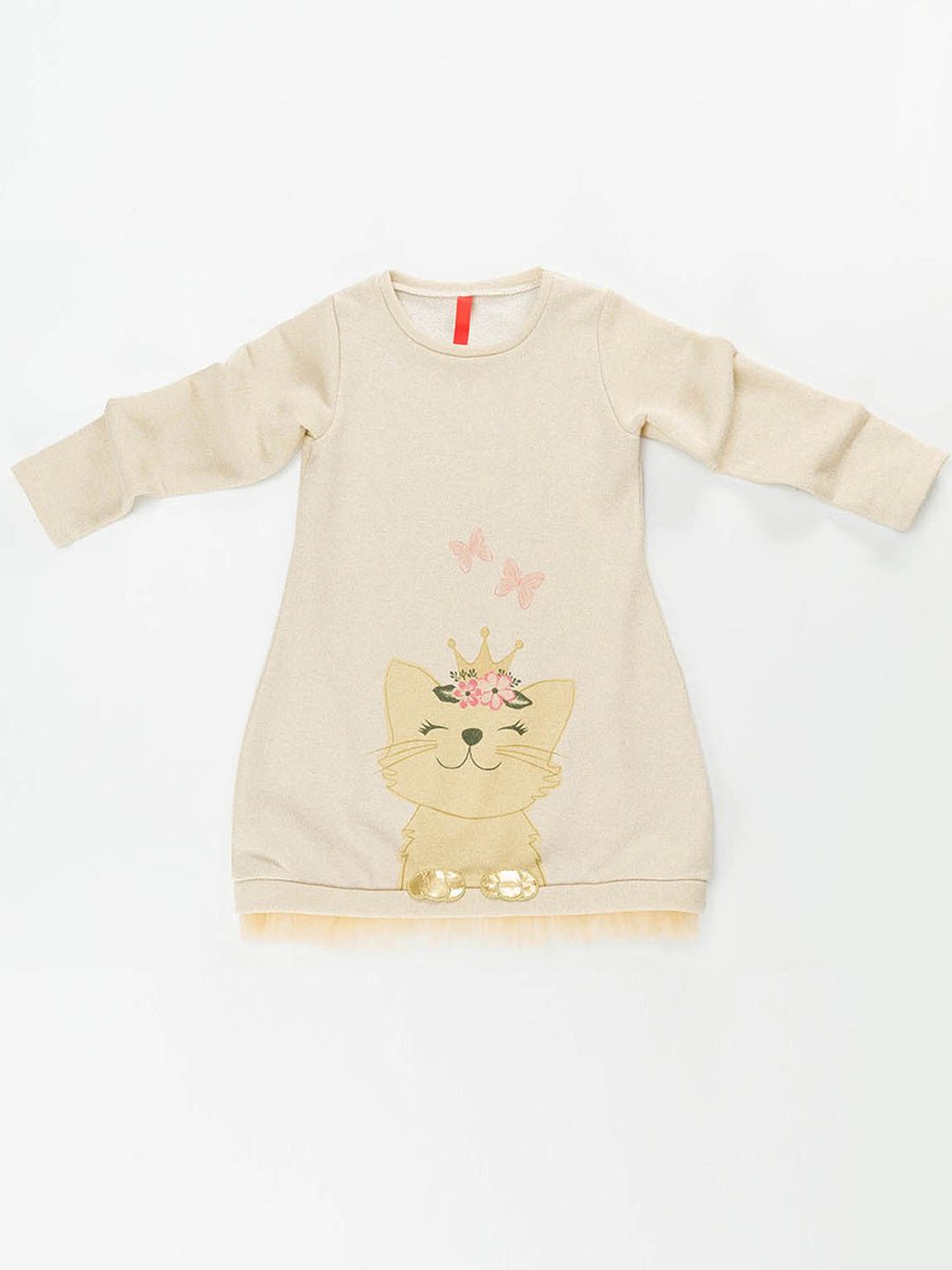 cat dream kiz çocuk elbise - Justyol
