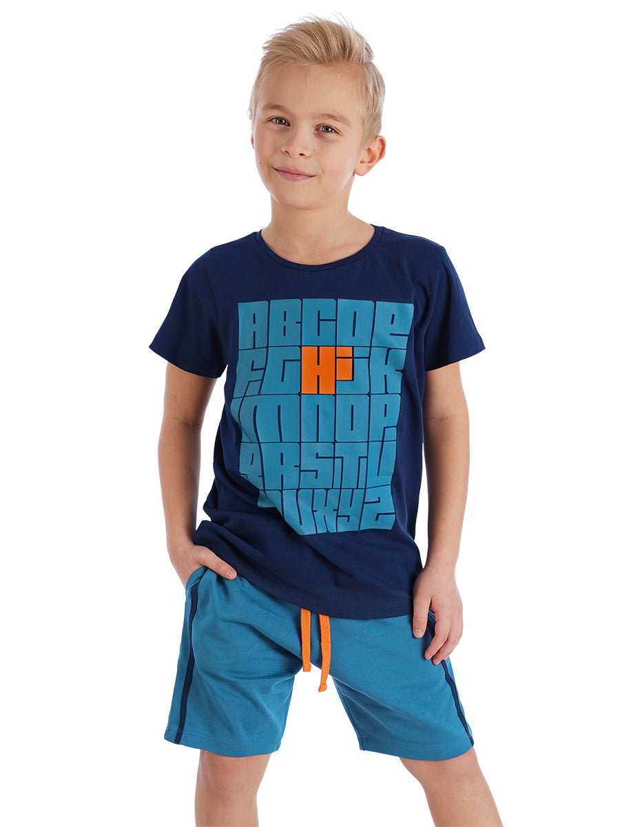 alfabe erkek çocuk t-shirt şort takim - Justyol