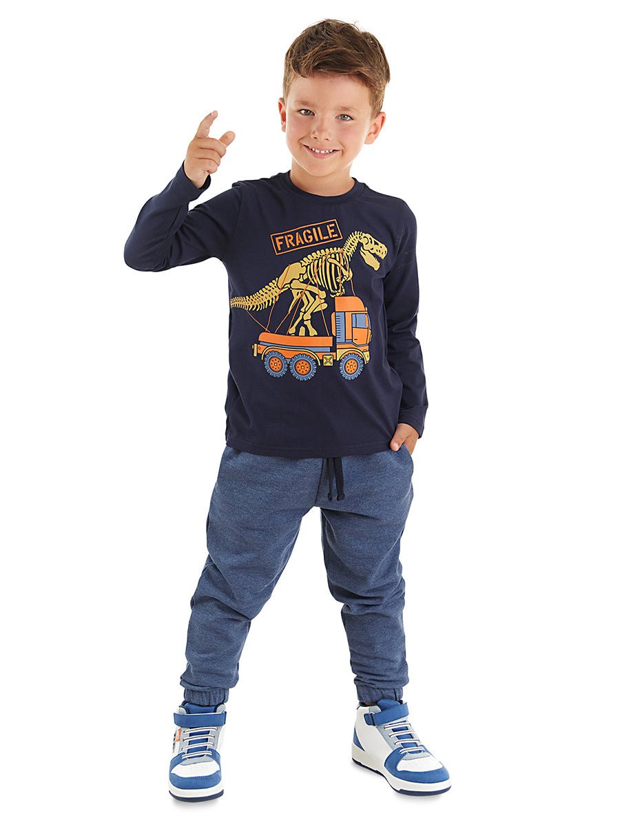 fragile erkek çocuk t-shirt pantolon takim - Justyol