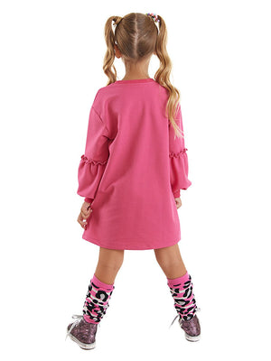 leopar zebra kiz çocukelbise - Justyol