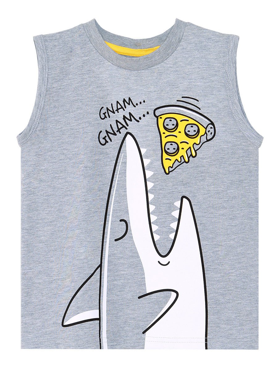pizzaci köpekbaliği erkek çocuk t-shirt şort takim - Justyol