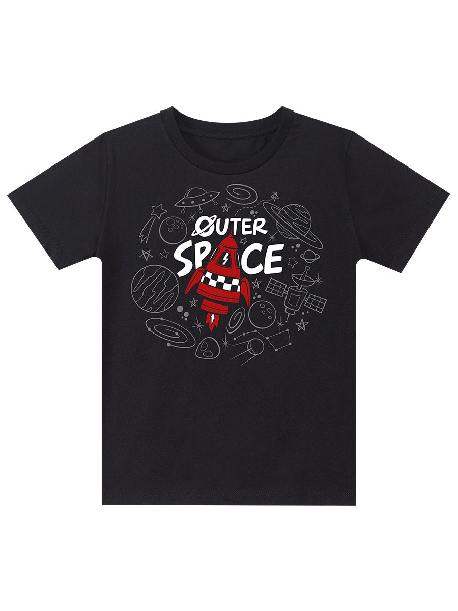 uzay roketi erkek çocuk t-shirt kapri şort takim - Justyol