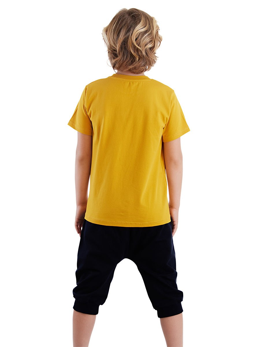 arslan erkek çocuk t-shirt kapri şort takim - Justyol