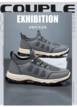 Men Soft Hiking Shoes Summer Breathable Mesh Sneakers Light Black Hike Footwear Walking Shoes Outdoor Shoes Climbing Shoe Male MU Group