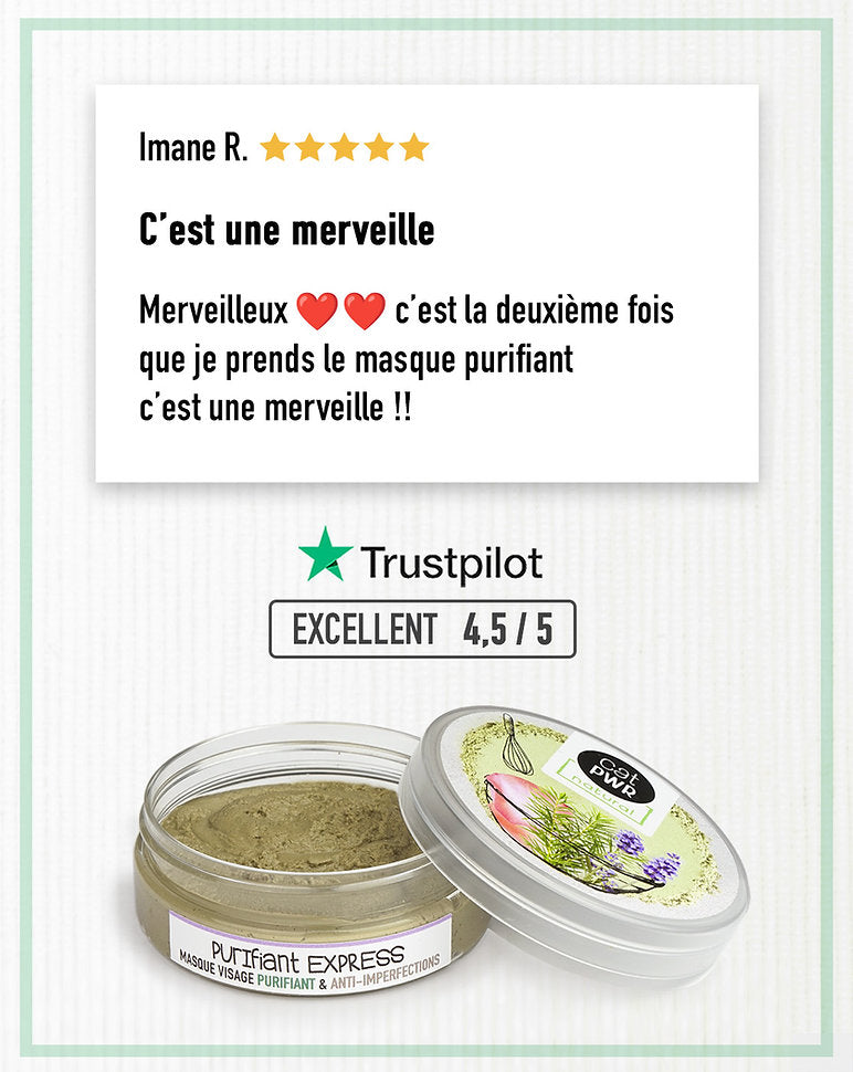 PURIFIANT EXPRESS Masque Visage Peau Mixte à Grasse Boutons + Acné   | UrbanK URBANK
