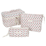 Embroidered Pattern Storage Bag Large Capacity Women's Cosmetic Bags Portable Travel Storage Bag Pencil Case Handbags MU Group