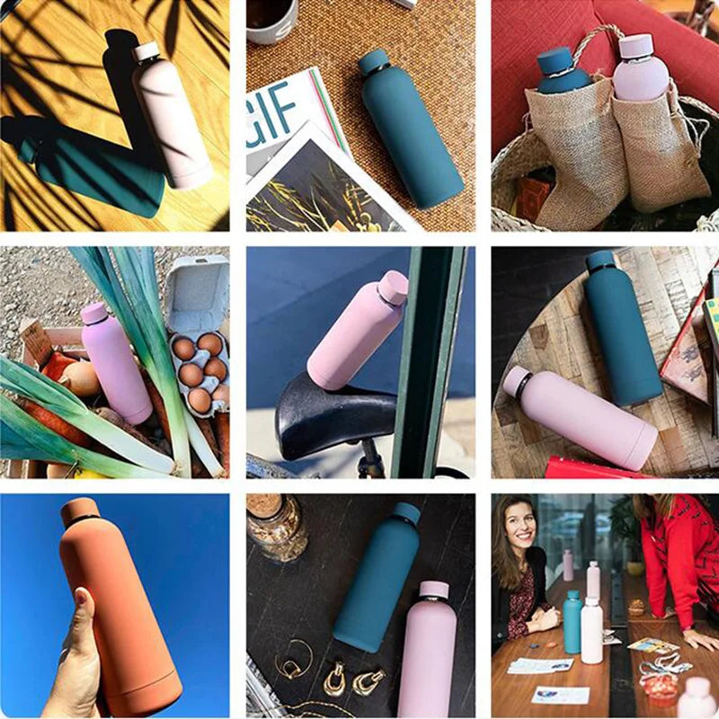 Large Vacuum Flask Stainless Steel Portable Thermos Bottle Outdoor Sports Water Bottle Big Belly Cup Drink Bottle Travel Mug MU Group