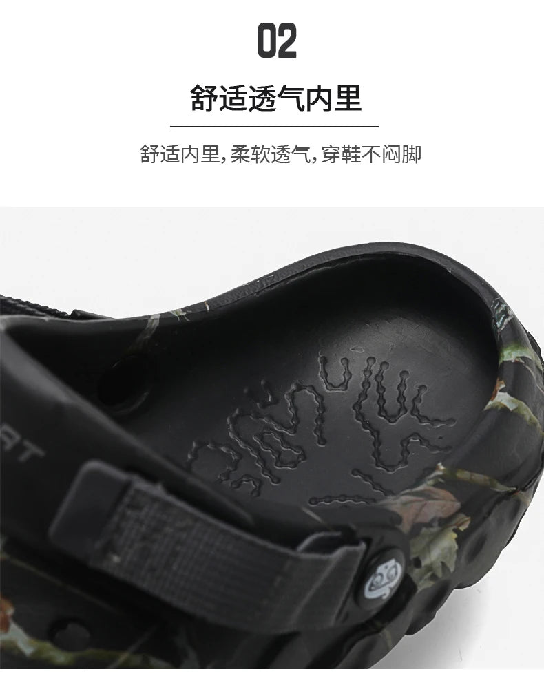 Men Shoes Slippers Men Garden Flat Sandals Platform Sandals Man Summer Sandals 2024 Male Sneakers Outdoor Flip Flops Home Clogs MU Group