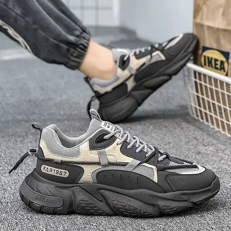 Fashion Men Sneakers Spring Breathable Comfort Air Cushion Running Shoes Outdoor Non Slip Wear-resistant Walking Shoe Zapatillas MU Group