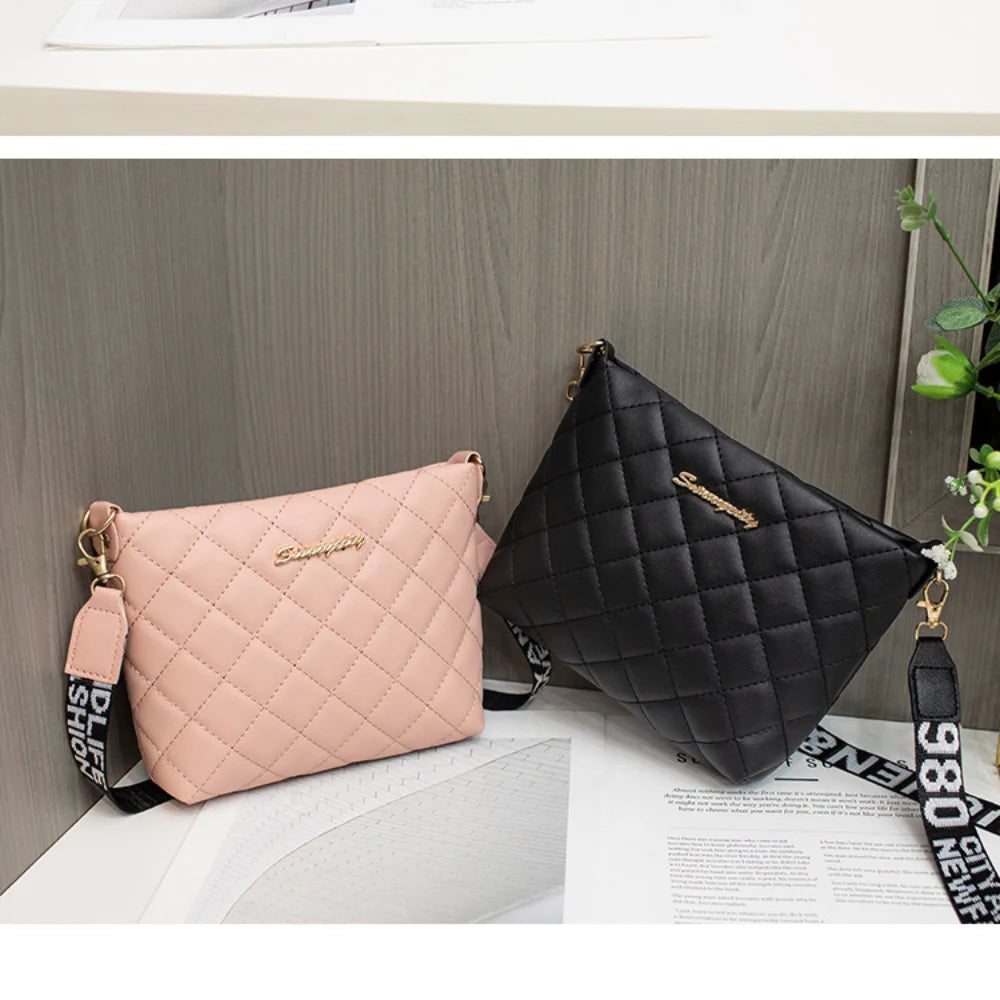Small Messenger Bag For Women Trend Lingge Embroidery Female Shoulder Bags Fashion Chain Ladies Crossbody Purse MU Group