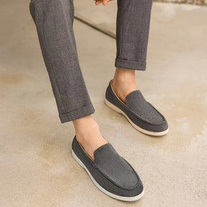 Men's Casual Shoes Suede Leather Loafers Classic British Style Men Shoes Lightweight Soft Moccasins Male Slip on Driving Flats MU Group